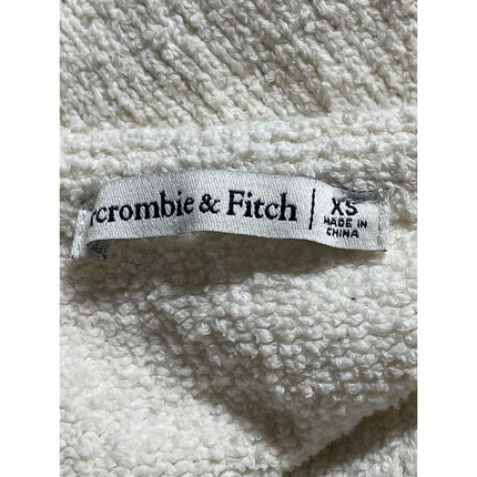 Abercrombie & Fitch White Knit Tie Front Sleeveless Crop Sweater Tank Top Sz XS