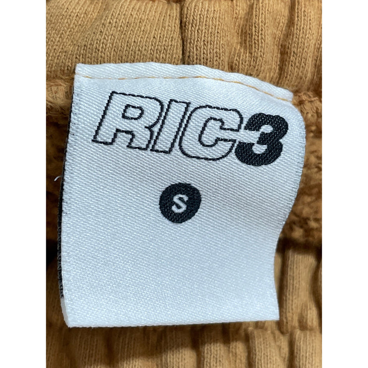 RIC3 Women's Tan High Waisted Fleece Lined Tapered Jogger Sweat Pants Size S