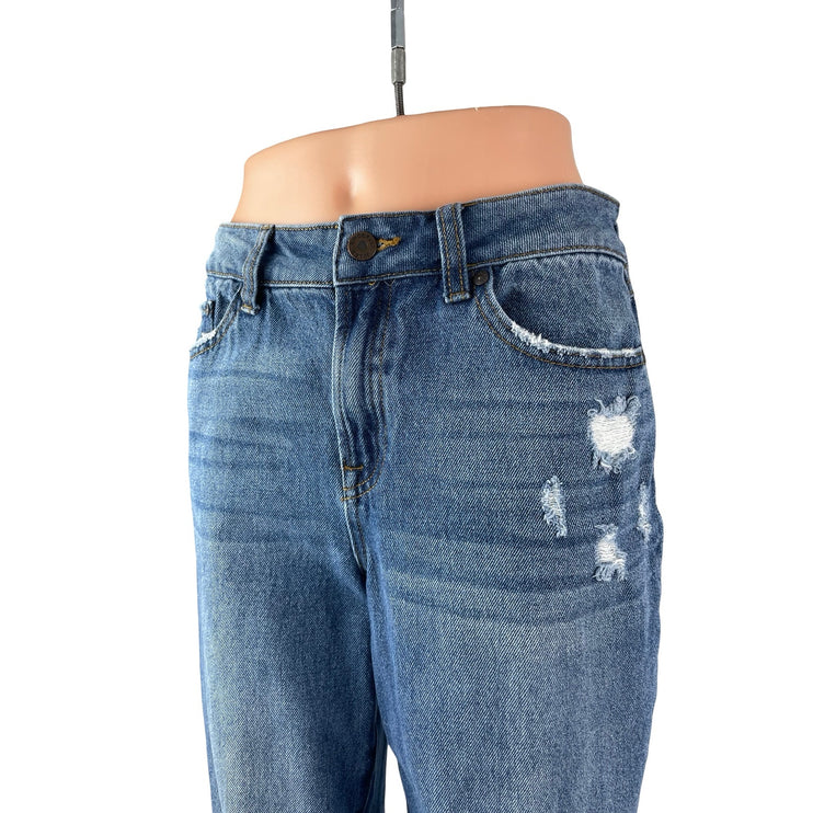 Sincerely Jules Women's Distressed High Rise Straight Denim Jeans Pants Sz 5/27