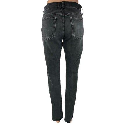 Everlane Uniform Women's Black High Waisted Straight Skinny Denim Jeans Pants 31