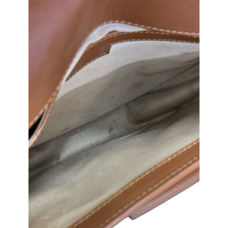 Wandler Miles Brown Leather Minimalist Rounded Shoulder Crossbody Handbag OS