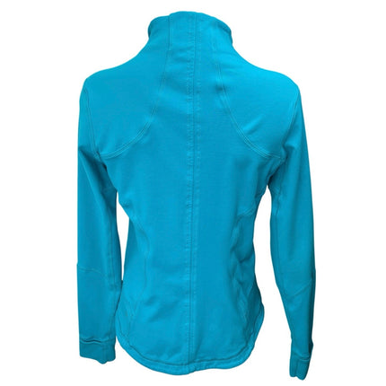 Lululemon Forme Blue Full Zip High Neck Long Sleeve Athletic Running Jacket 4
