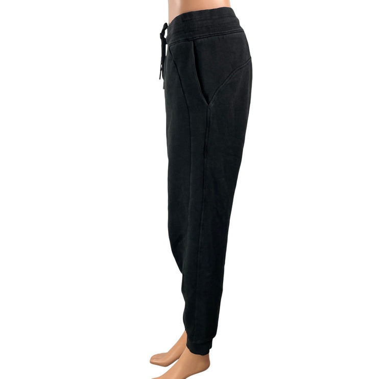 Lululemon Women's Black Drawstring High Rise Athletic Jogger Sweat Pants Size 6