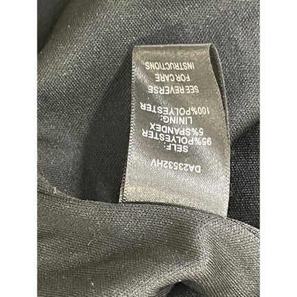 Aakaa Women's Black Sleeveless Ruffle Hem Open Back Mini Flare A-line Dress Sz S