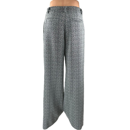 Anthropologie Cartonnier Gray Pleated High Waist Palazzo Wide Trousers Pants 2