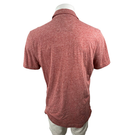 Banana Republic The Vintage T Men's Red Heather Pocket Polo Shirt Top Size L