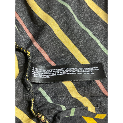 Denim & Flower Ricky Singh Men Multicolor Striped Short Sleeve Button Up Shirt S