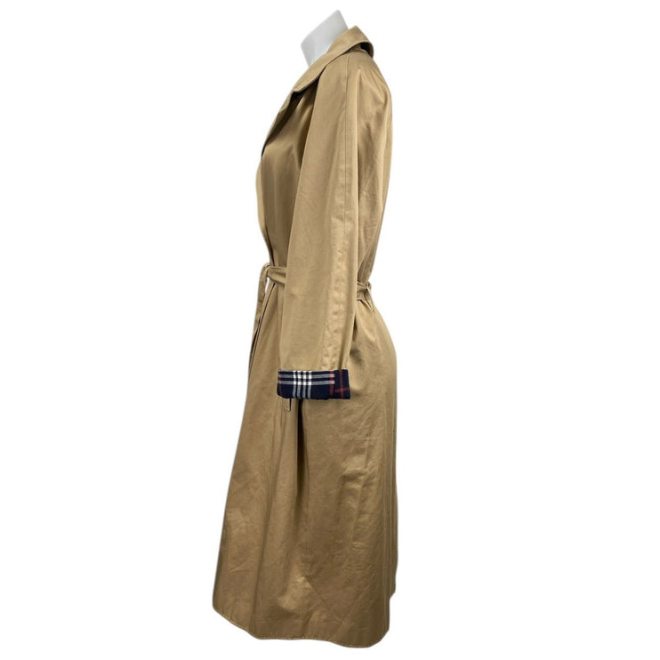 Marks & Spencer Women's Beige Tan Double Breasted Belted Trench Coat Jacket 10