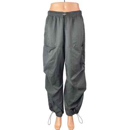 Zara Women's Gray High Rise Baggy Skater Parachute Jogger Sweat Pants Size M