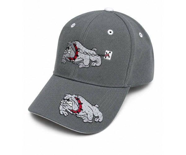 Men\'s Wool Gray Georgia Bulldogs Double Dawg Embroidered Baseball Hat Cap OS GeorgiaBulldogsFlatBillHat_10_  main image 4