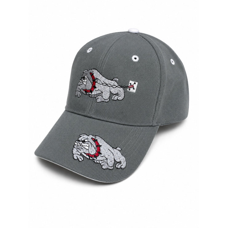 Men's Wool Gray Georgia Bulldogs Double Dawg Embroidered Baseball Hat Cap OS