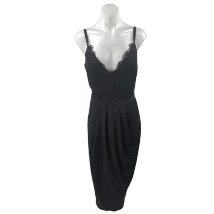 NEW City Chic  Black Floral Lace Corset Sleeveless Maxi Sheath Dress Size XS