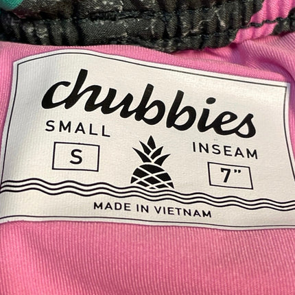 Chubbies The Galaxy Drivers Men Multicolor Geometric Print Swim Trunks Shorts S