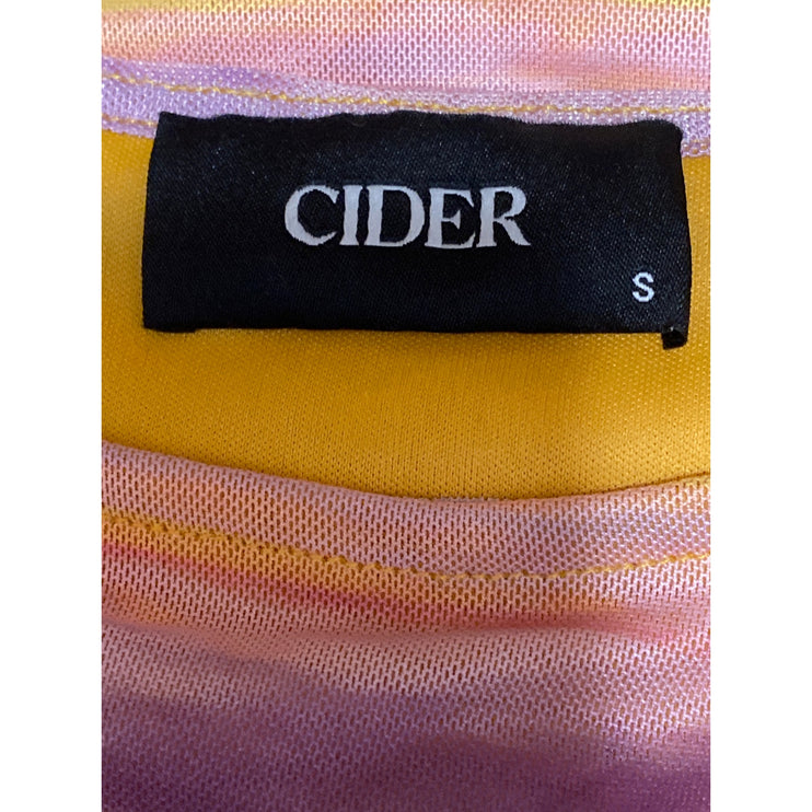 Cider Women's Multicolor Striped Ruched Sleeveless Tank Cami Blouse Top Size S