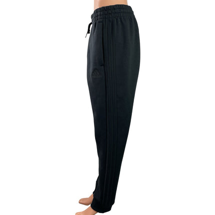 Adidas Premium Essentials Womens Black Elastic Waist Trouser Jogger Pants Size M