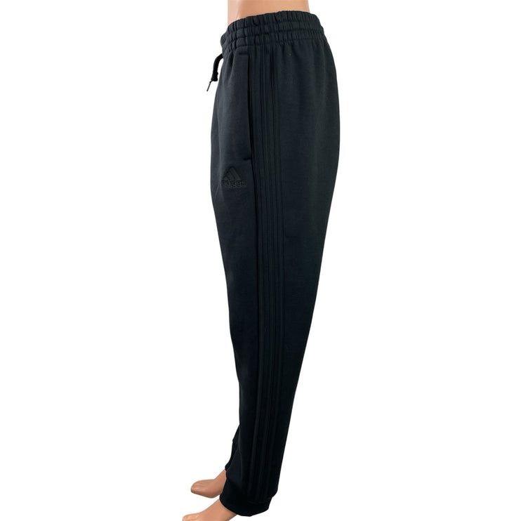 Adidas Premium Essentials Womens Black Elastic Waist Trouser Jogger Pants Size M