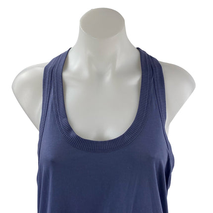 Athleta Women's Blue Sleeveless Scoop Neck Racerback Athletic Tank Top Size L
