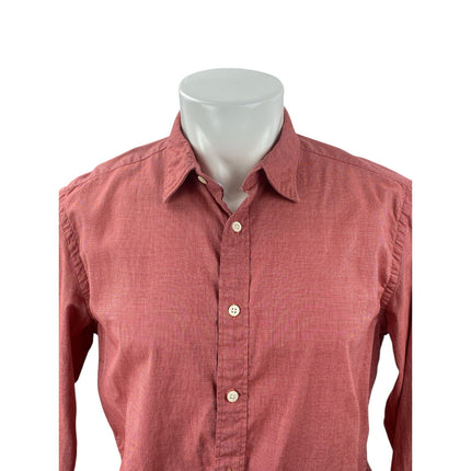 Banana Republic Men's Camden Fit Pink Long Sleeve Button Down Shirt Top Size M