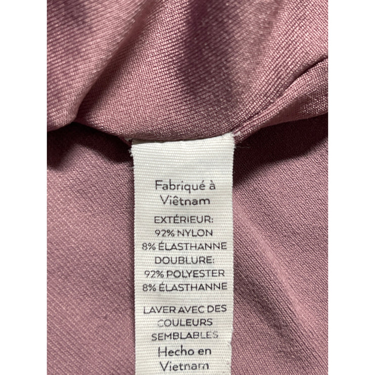 Alo Yoga Dusty Purple V Neck Racerback Workout Running Athletic Crop Top Size S