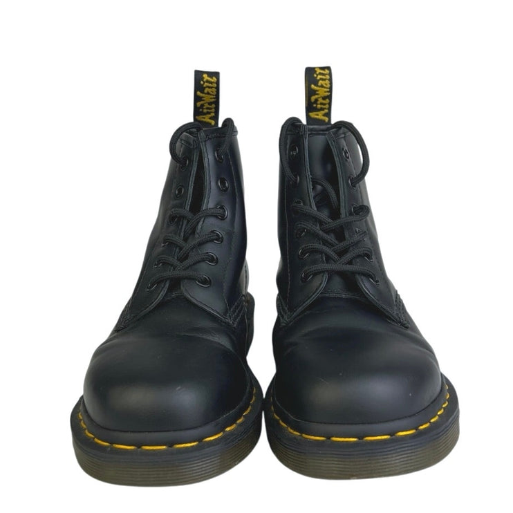 Dr. Martens 1460 Women's Black Smooth Leather Lace Up Round Toe Ankle Boots 6