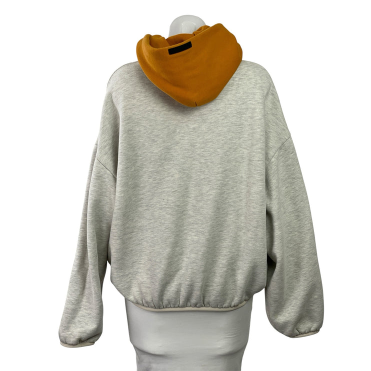 Fear of God Essentials x WNBA Women's Gray Relaxed Hoodie Hooded Sweatshirt M