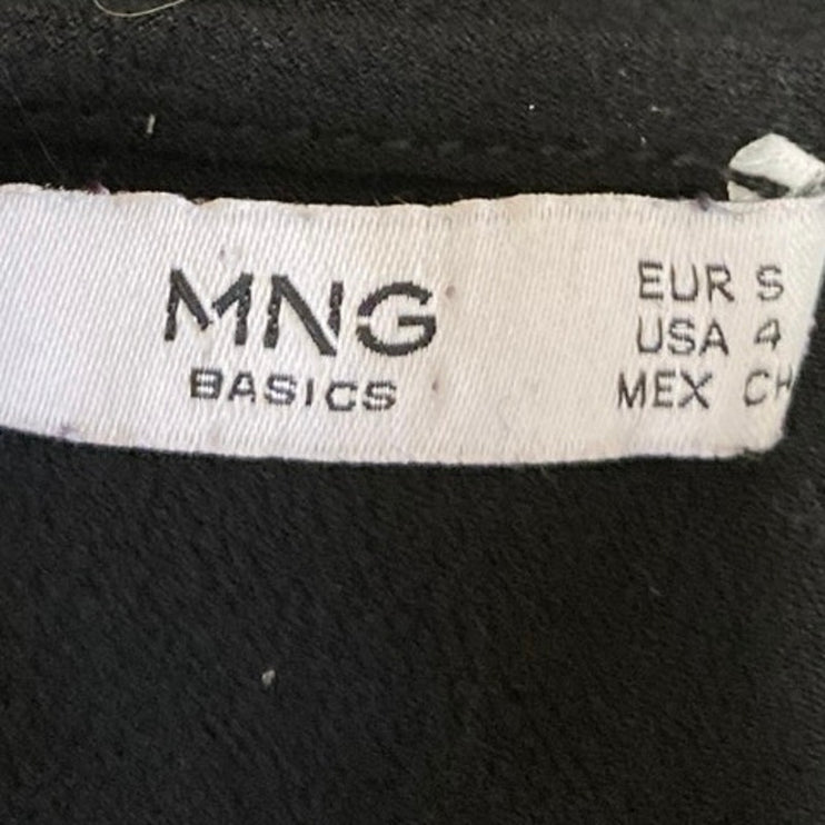 MNG Mango Women's Black Sleeveless Cami Camisole Mini Tank Slip Dress Size 4