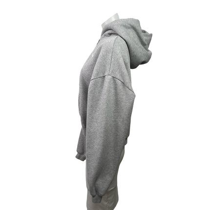 Gymshark Cosy Luxe Zip Through Women's Gray Fleece Hoodie Sweatshirt Top Size M