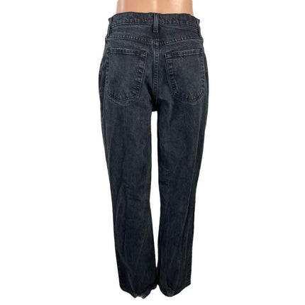 Abercrombie & Fitch The 90s Straight Ultra High Rise Distressed Denim Jeans 28