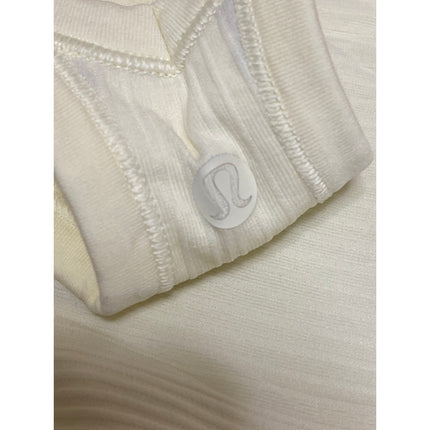 Lululemon Womens Cream Scoop Neck Sleeveless Yoga Athletic Activewear Tank Top 8