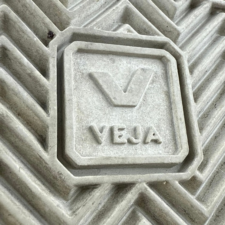 Veja V-10 Womens White Leather Lace Up Low Top Athletic Sneakers Shoes Size 8