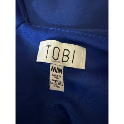Tobi Blue Strappy Back Sleeveless Cami Camisole Tank A Line Mini Dress Size M