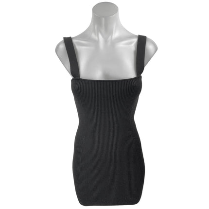 French Connection Womens Mini Ribbed Bodycon Dress Black S French Connection Womens Mini Ribbed Bodycon Dress Black S