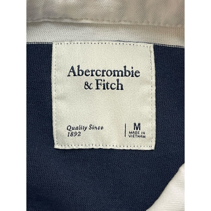 NEW Abercrombie & Fitch Blue Striped Collared Long Sleeve Polo Sweater Dress M