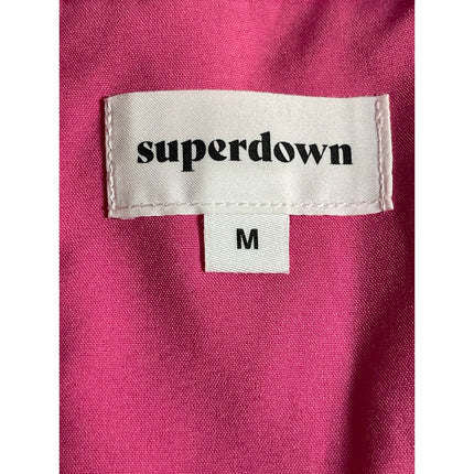 Superdown Womens Pink Cutout Strapless Sleeveless V Neck Pointed Crop Top Size M