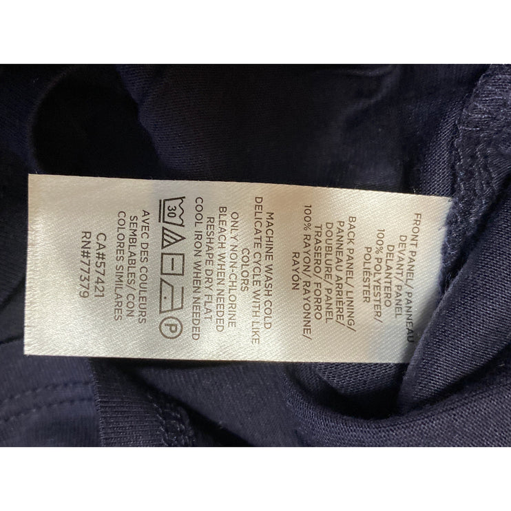 Ann Taylor Navy Blue Scoop Neck Sleeveless Cami Camisole Active Tank Top Size M