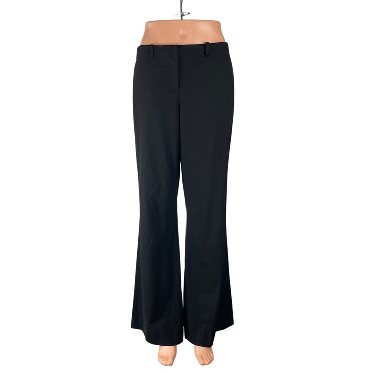 The Limited Women's Black High Rise Flare Bootcut Career Trousers Pants Size 10