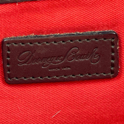 Dooney & Bourke Black Brown Monogram Coated Canvas Shoulder Tote Handbag OS