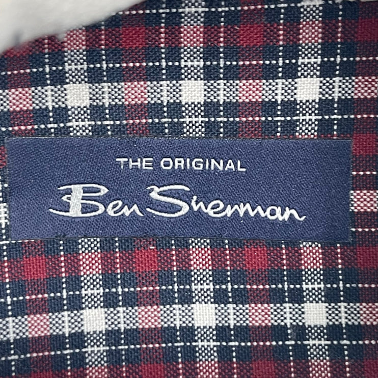 Ben Sherman Hampton White Leather Low Top Lace Up Round Toe Sneakers Shoes 10.5