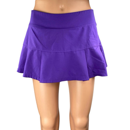 Prince Purple A Line Pleated Sporty Tennis Golf Athletic Skirt Skort Size S