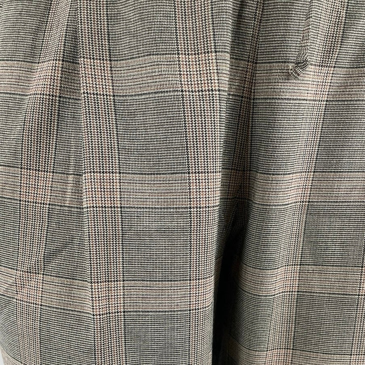 NEW Old Navy Billie Women's Gray Plaid Check Straight Trousers Pants Size XL