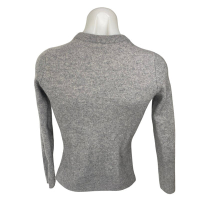 Halogen Women's Gray 100% Cashmere Long Sleeve Mock Neck Sweater Top Size XS