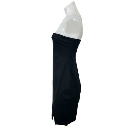 By The Way Black Sleeveless Strapless Mini Bodycon Bandeau Tube Tank Dress Sz S