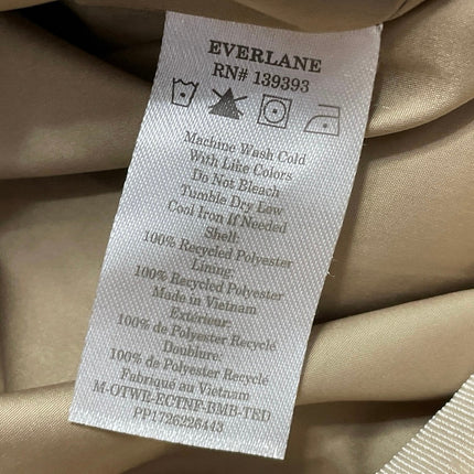 Everlane Women's Cream Beige Long Sleeves Full Zip Sherpa Fleece Coat Jacket XL