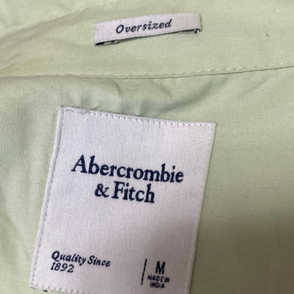 Abercrombie & Fitch Green Long Sleeve Button Shirt High Rise Shorts 2 Pc Set M/L