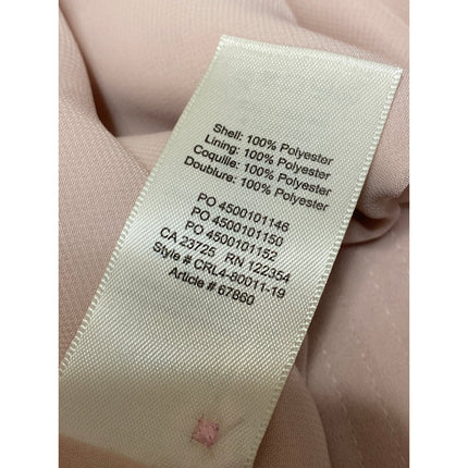 Aritzia Wilfred Women's Light Pink Ruffle Short Sleeve Mini Wrap Tie Dress Sz S