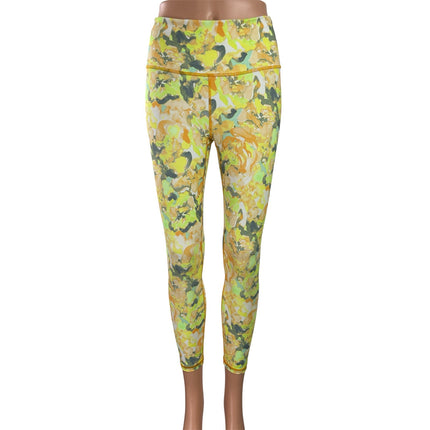 Powerhold by Fabletics Yellow Yoga Workout Gym Athletic Leggings Pants Size S