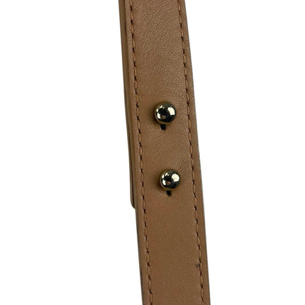 Loeffler Randall Tan Leather Envelope Style Handheld Worn Crossbody Shoulder Bag