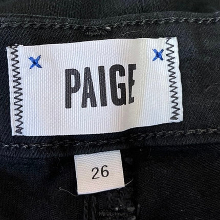Paige Verdugo Ultra Skinny Women's Black Stretch Casual Denim Jeans Size 26