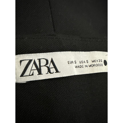 Zara Women's Blue High Waisted Zipper Career Flare A Line Mini Skirt Size S