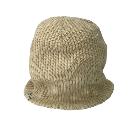 Burton Women's Cream Beige Ribbed Knit Winter Snow Bonnet Beanie Hat Cap OS